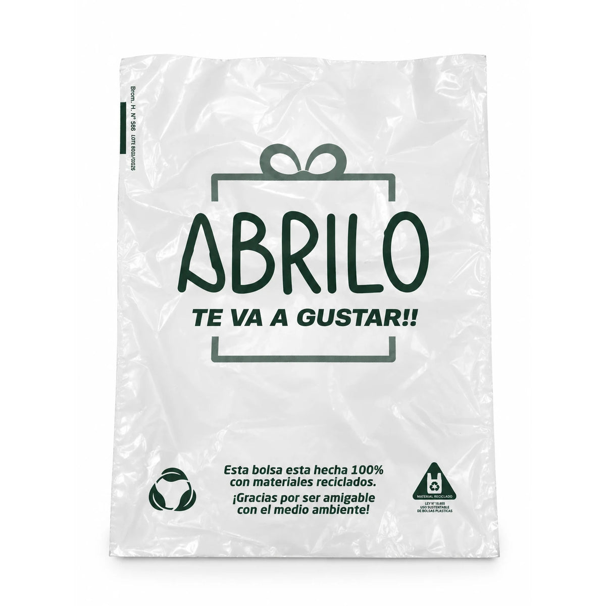 Bolsa para envíos e-commerce con impresión genérica Abrilo, 100% reciclada