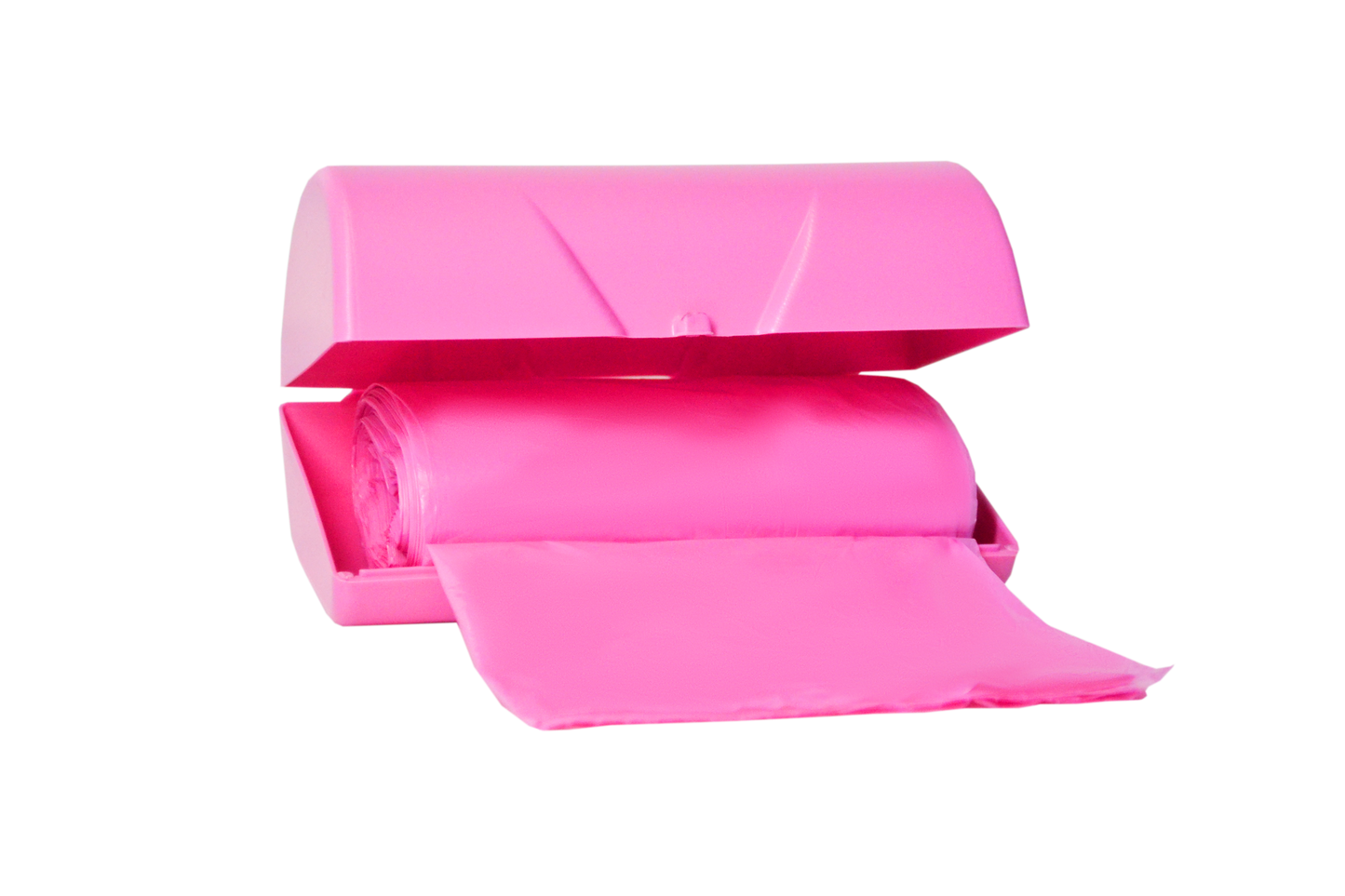 Kit Bolsas P/residuos Rosa+soporte, Caja: 16 Kits X 30 bolsas cada rollo. Medida: 50x62 centimetros.