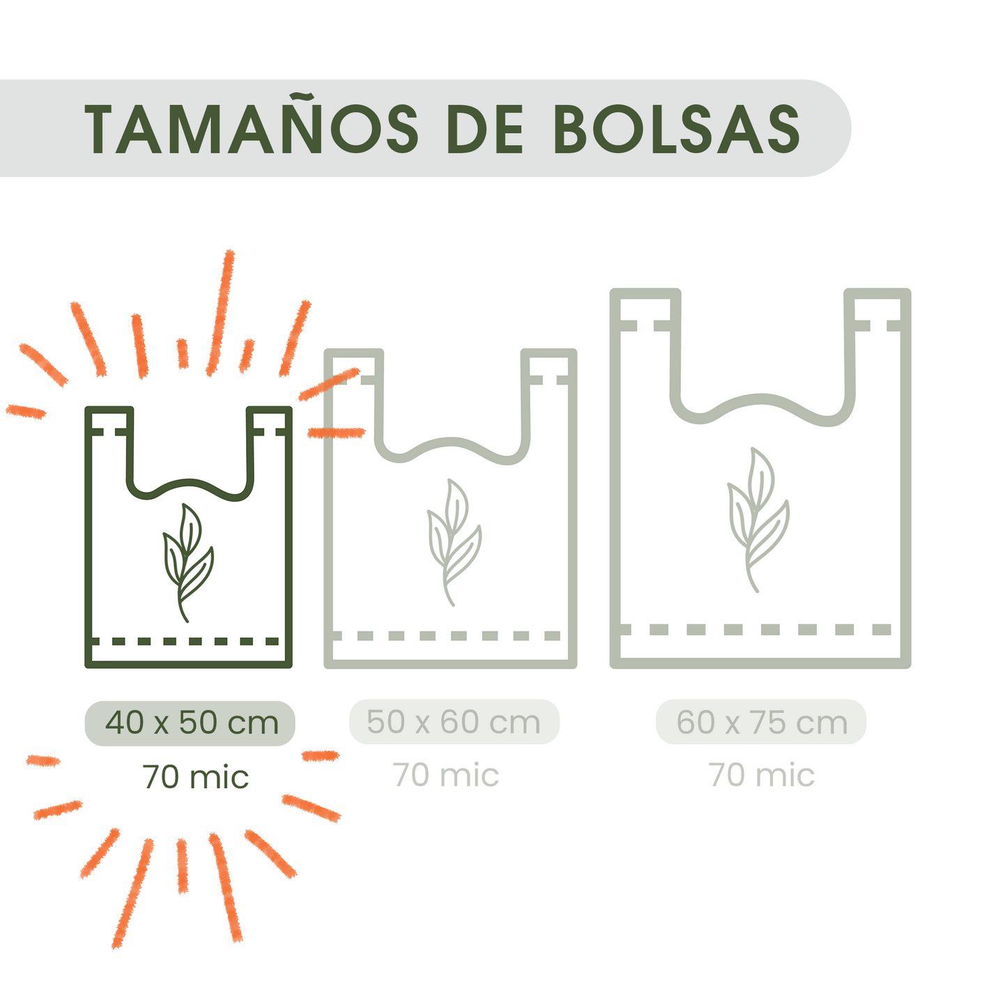 Bolsas Tipo Camiseta Recicladas Aprobadas por Ley - Paquete de 1.000 Unid