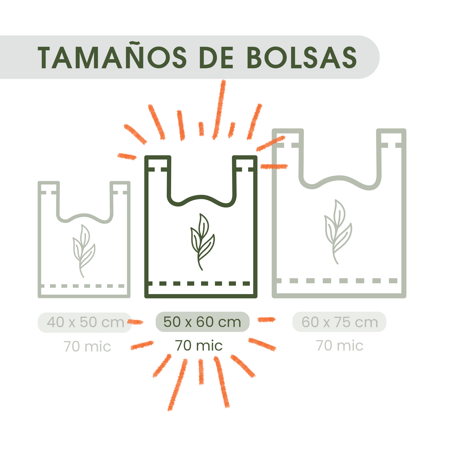 Bolsas Tipo Camiseta Recicladas Aprobadas por Ley - Paquete de 1.000 Unid