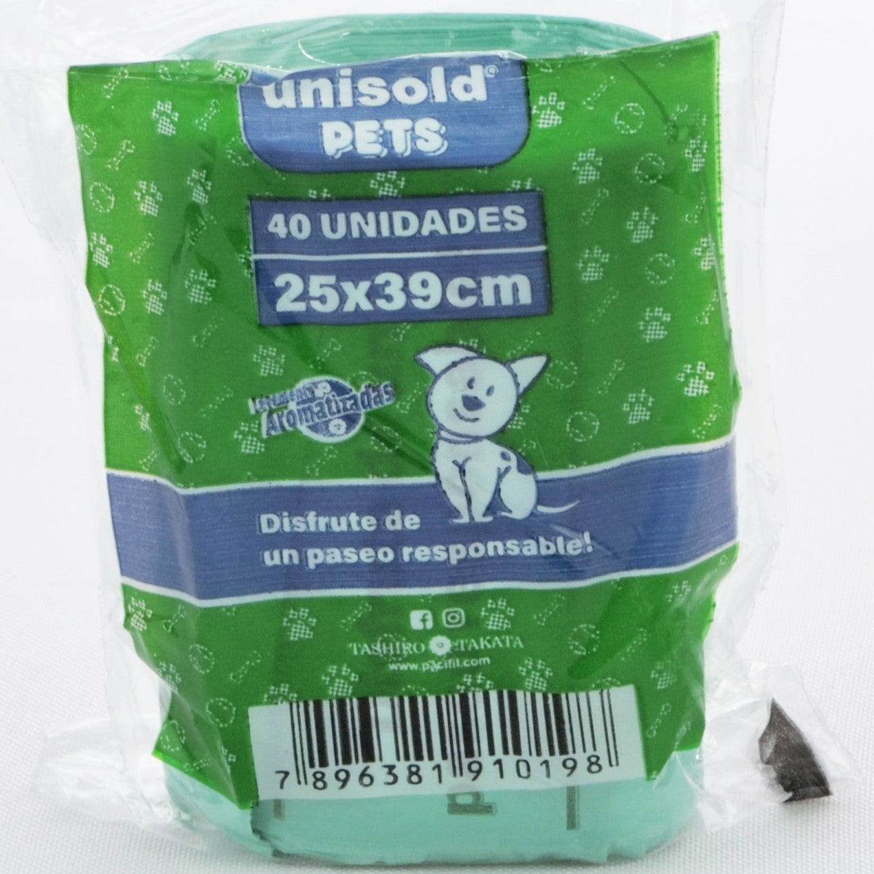 Rollo de bolsas para residuos de mascotas