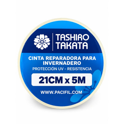 Cinta reparadora para invernadero transparente 21 cm x 5 m Tashiro y Takata