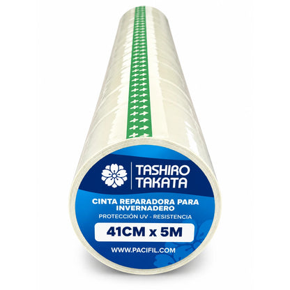 Cinta reparadora para invernadero transparente 41 cm x 5 m Tashiro y Takata