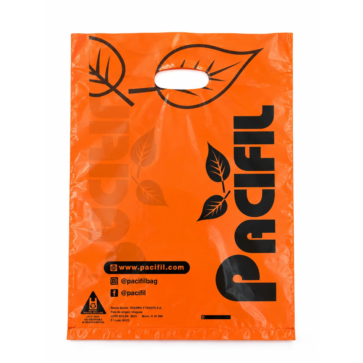 Bolsa sacabocado riñón naranja impresa con logo Pacifil