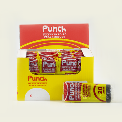 Bolsas para Residuos. SUPER Económicas. Medida 50x58 centímetros. Caja de 20 rollos x 25 bolsas.