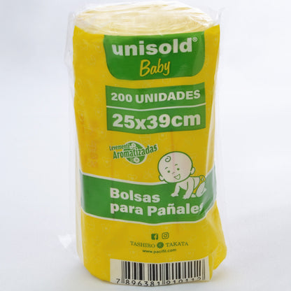 Rollo de bolsas de residuos para pañales de bebé