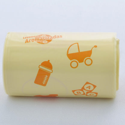 Rollo de bolsas de residuos para pañales de bebé